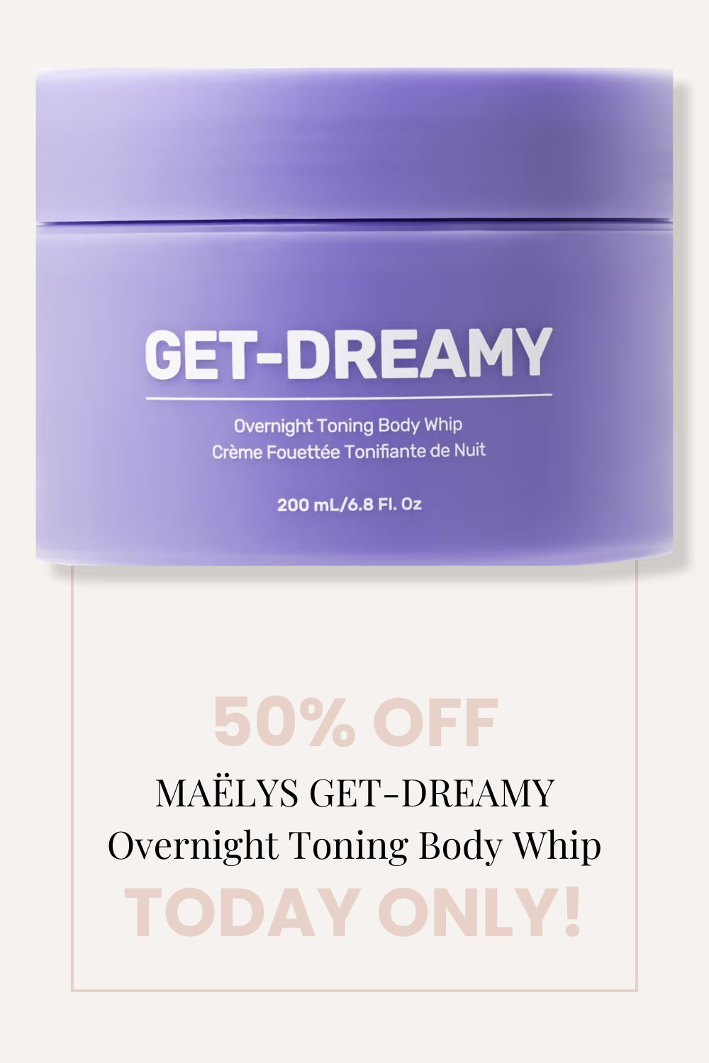 💜 Today only! Get 50% off MAELYS GET-DREAMY Overnight Toning Body Whip during Ulta's Love Your Skin Event. 

 #LTKSaleAlert #LTKFindsUnder50 #LTKBeauty