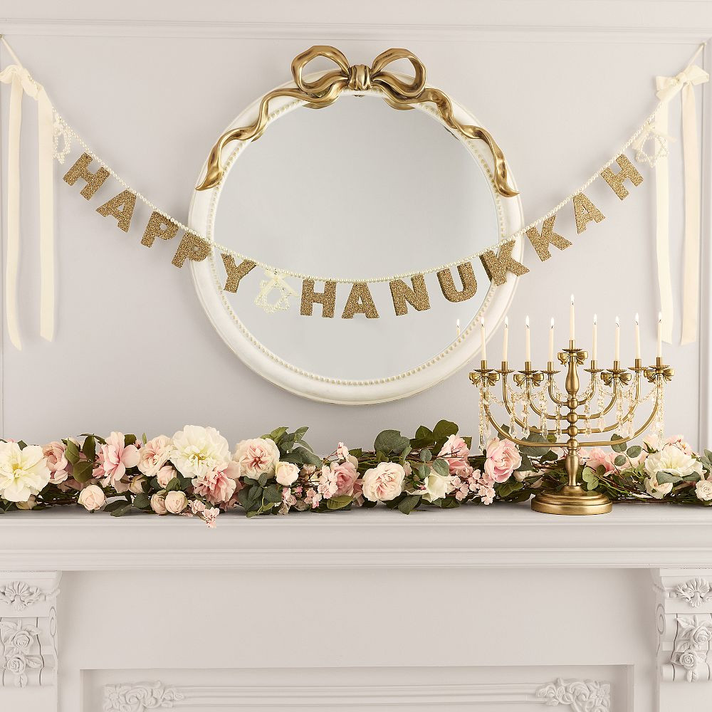 LoveShackFancy Happy Hanukkah Garland | Pottery Barn Teen
