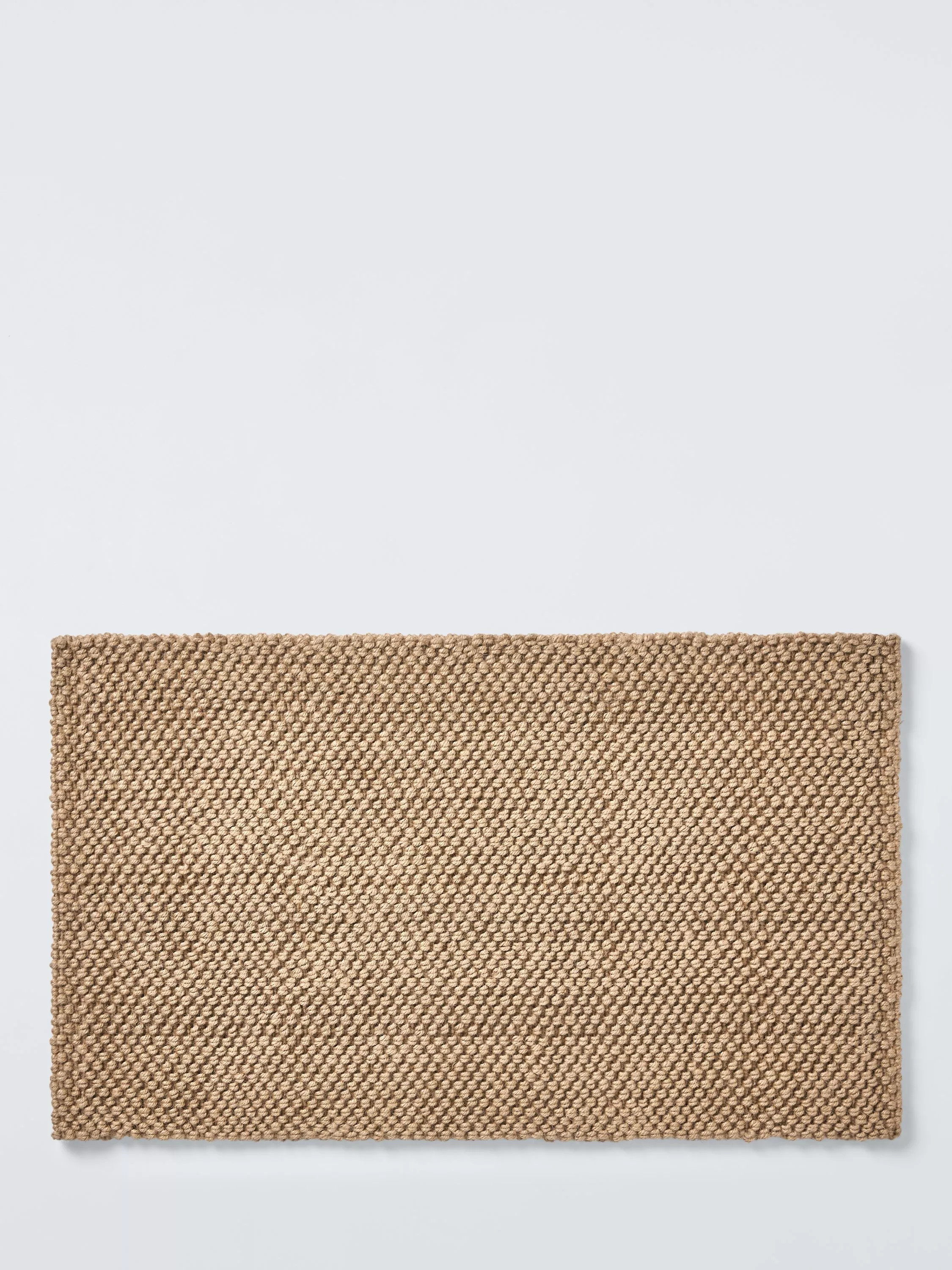 John Lewis Micro Boucle Pure Jute Door Mat, Natural | John Lewis (UK)