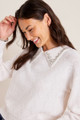 Claire Embellished Collar Sweater | Francesca's