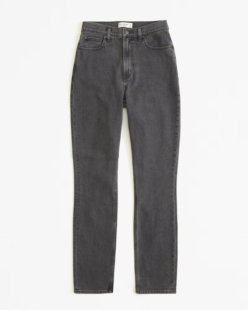 Curve Love Ultra High Rise 90s Slim Straight Jean | Abercrombie & Fitch (US)