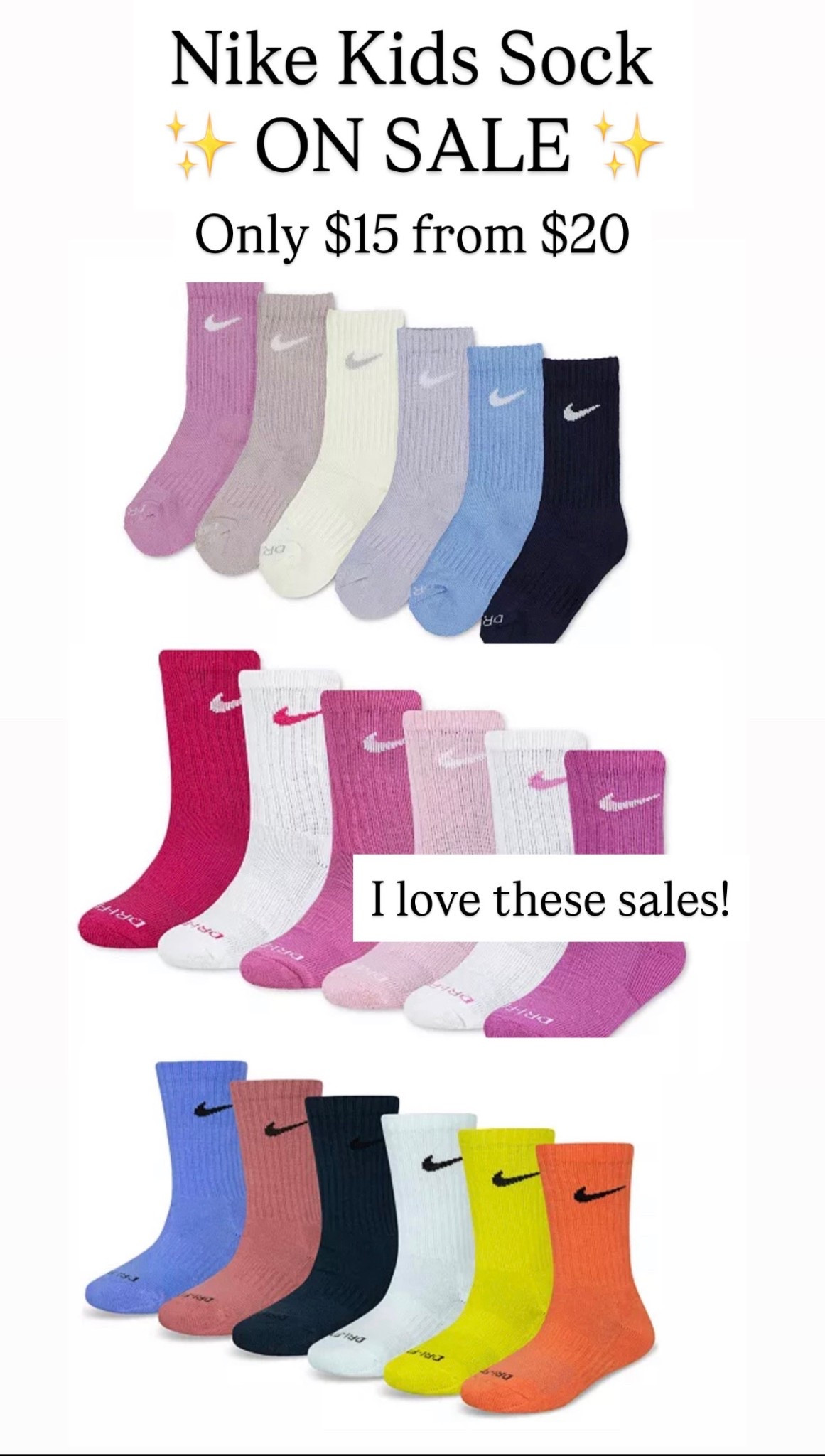 Nike Kids Socks are on sale! 🩷❤️💜

#LTKSaleAlert #LTKKids