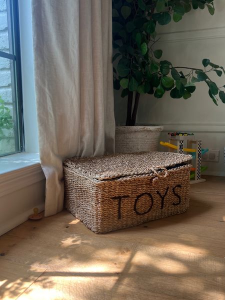 Toy storage idea, this wicker box is from H&M and so cute! They also have a very similar one that’s a canvas material, and it zips up! Comes in tons of colors.

#LTKBaby #LTKKids #LTKHome