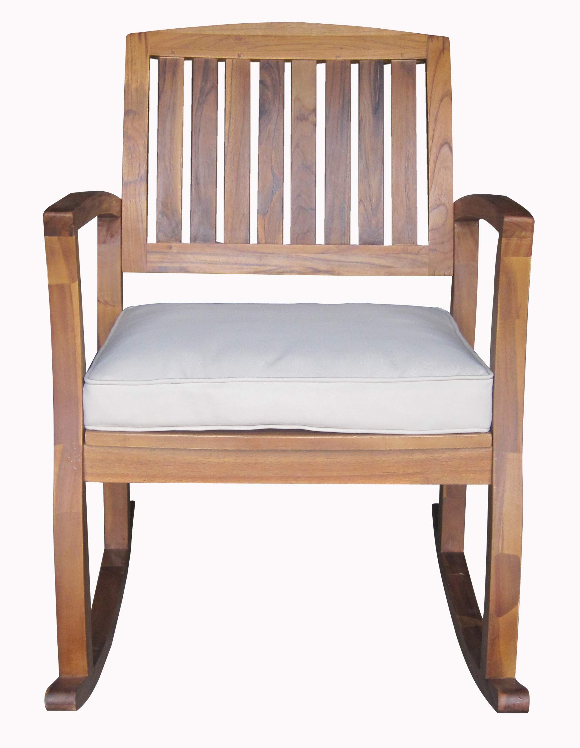 Christopher Knight Home Selma Acacia Rocking Chair with Cushion, Teak Finish | Amazon (US)