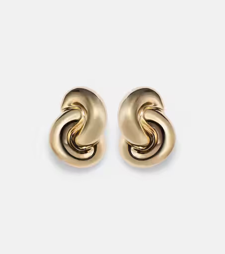 Knot 10kt gold clip-on earrings | Mytheresa (UK)
