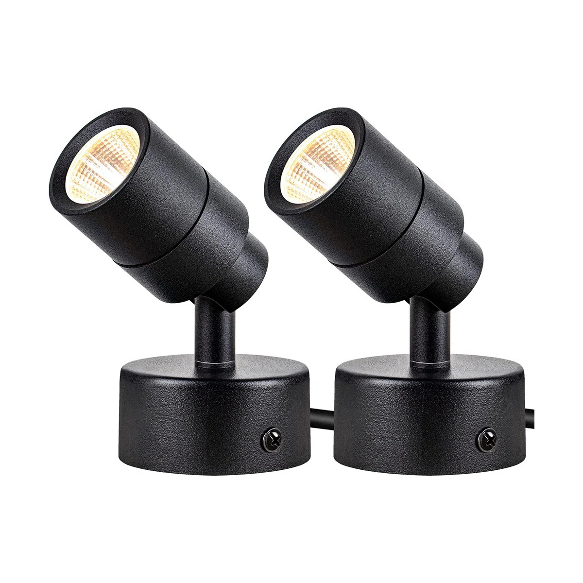 2 Pack LED Indoor Up Lights, 3W 3000K Warm White Accent Uplighting, 120V Spot Lights for Plants, ... | Wayfair North America