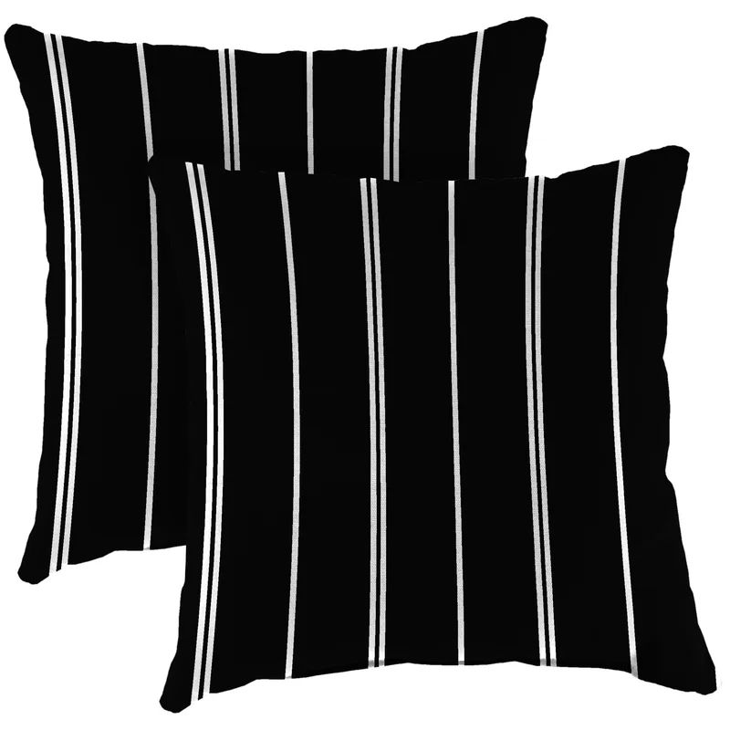 Gursev Striped Indoor/Outdoor Throw Pillow (Set of 2) | Wayfair North America