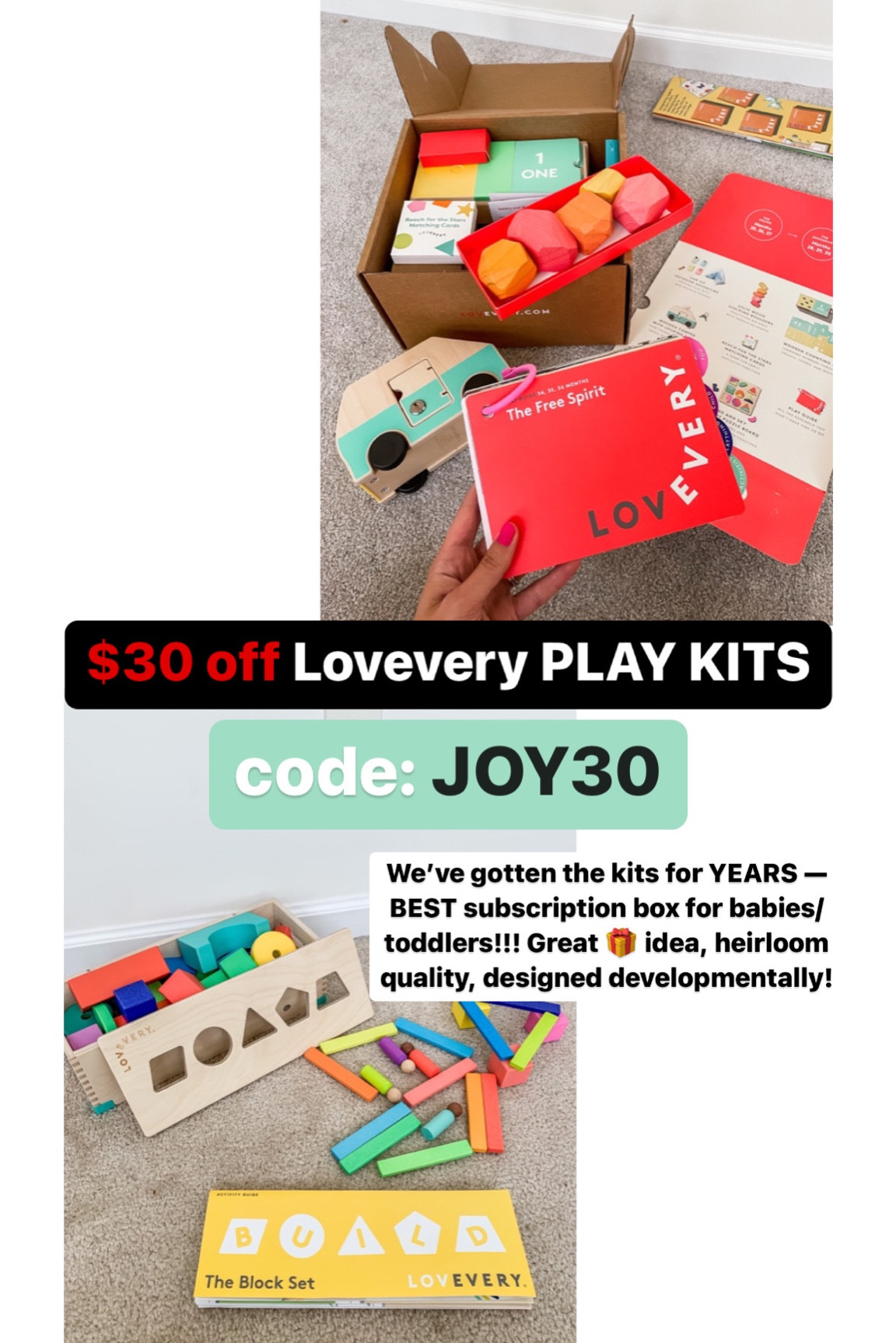 $30 off lovevery play kits (code: JOY30) ❤️ 

#LTKkids #LTKGiftGuide #LTKCyberweek
