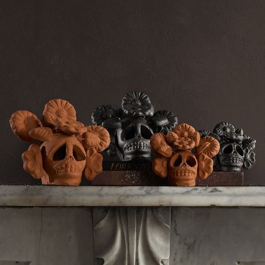 Terracotta Flower Skeleton Object | West Elm (US)