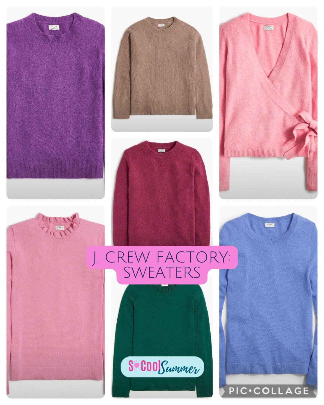 J. Crew Factory sweaters.

#hocsummer #coolsummer #lightsummer #truesummer #softsummer #pastelsummer #darksummer #brownsummer #sweetpeasummer #summerpalette #summerfinds

#LTKSaleAlert #LTKSeasonal #LTKHoliday