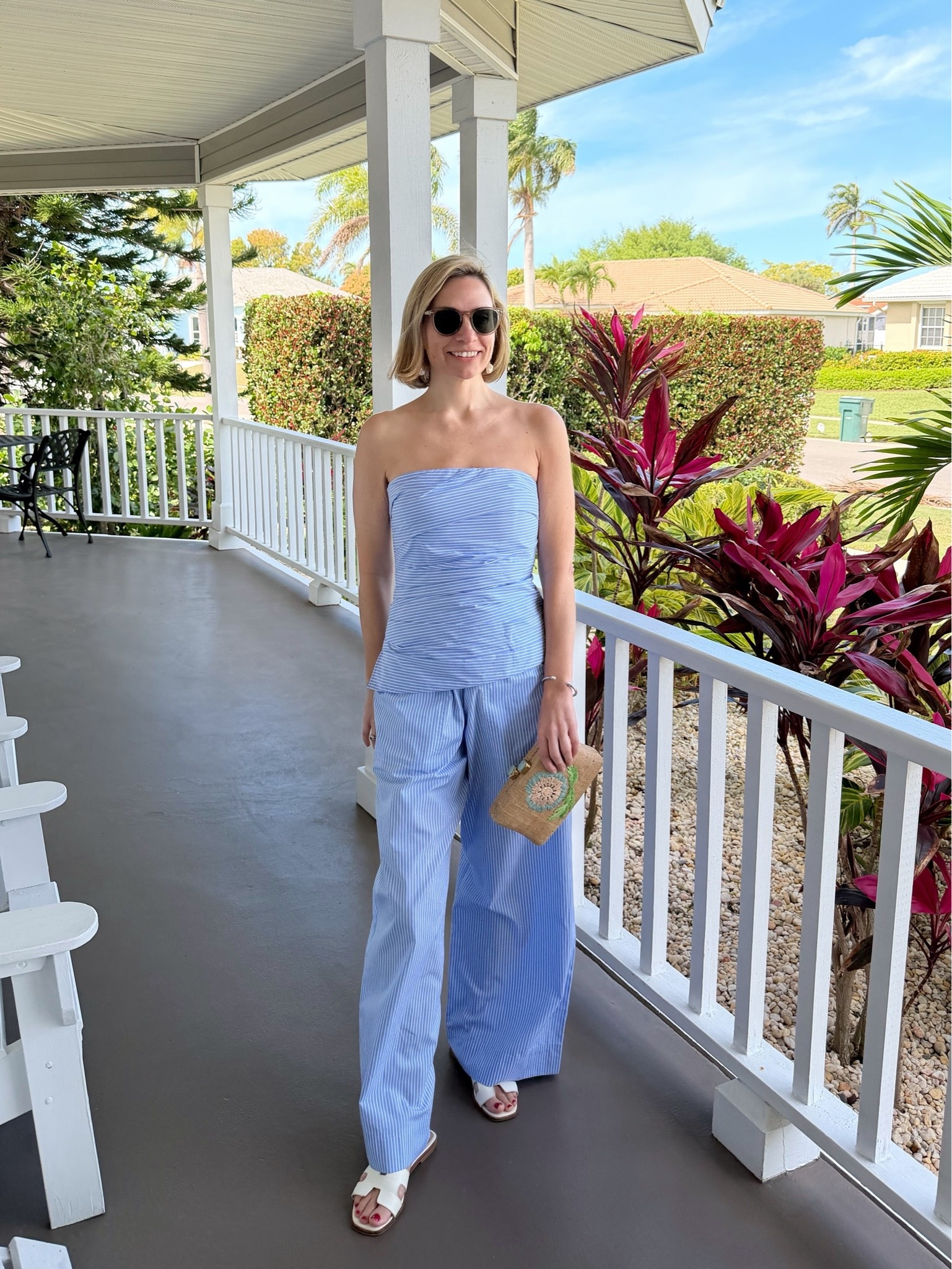Matching set.  Strapless top with matching pants. Summer outfit. Vacation outfit

#LTKootd #LTKgrwm #LTKTravel