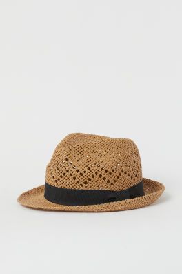Straw hat with grosgrain band | H&M (UK, MY, IN, SG, PH, TW, HK)