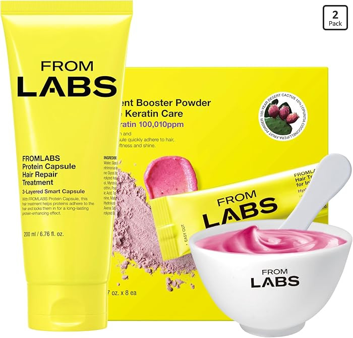 FROMLABS Hair Repair Duo – Protein Capsule Hair Repair Treatment (6.76 fl oz) + Intensive Kerat... | Amazon (US)