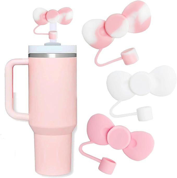 Straw Cover Topper for Stanley Cup,Cute 10mm Straw Covers Cap Compatible with 30&40Oz Tumbler wit... | Amazon (US)