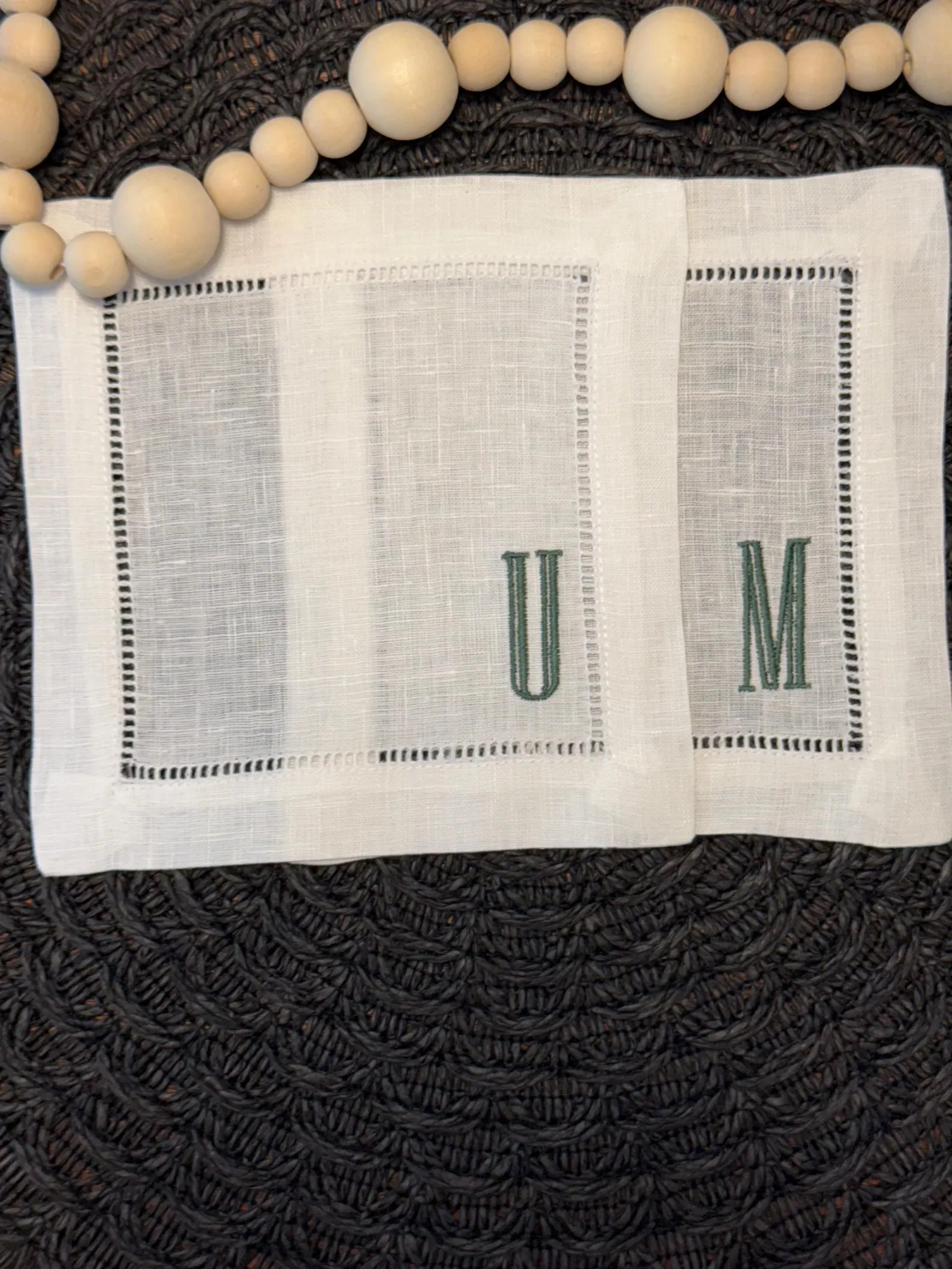 Custom Embroidered Cocktail Napkins with Initial, Personalized for Wedding, Hostess, Bridal Showe... | Etsy (US)