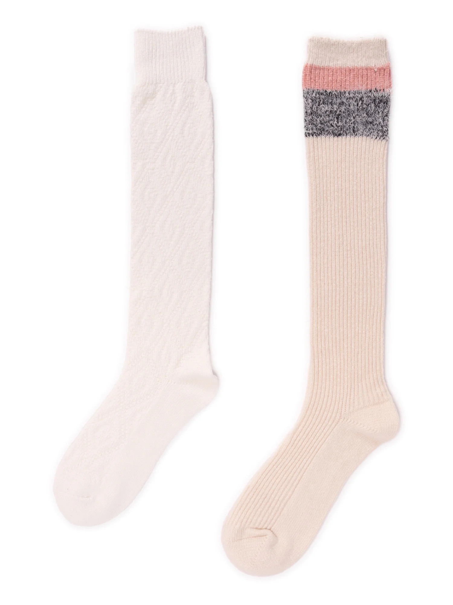 Muk Luks Knee High Cable Sock, 2pk | Walmart (US)