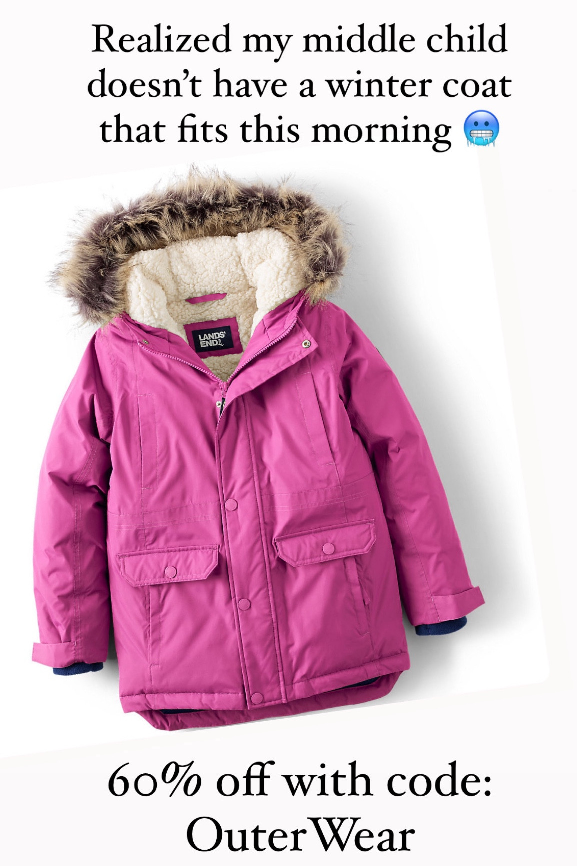 Girls winter coat 60% off reviews said it rain small. Code: outerwear 

#LTKSeasonal #LTKKids #LTKSaleAlert