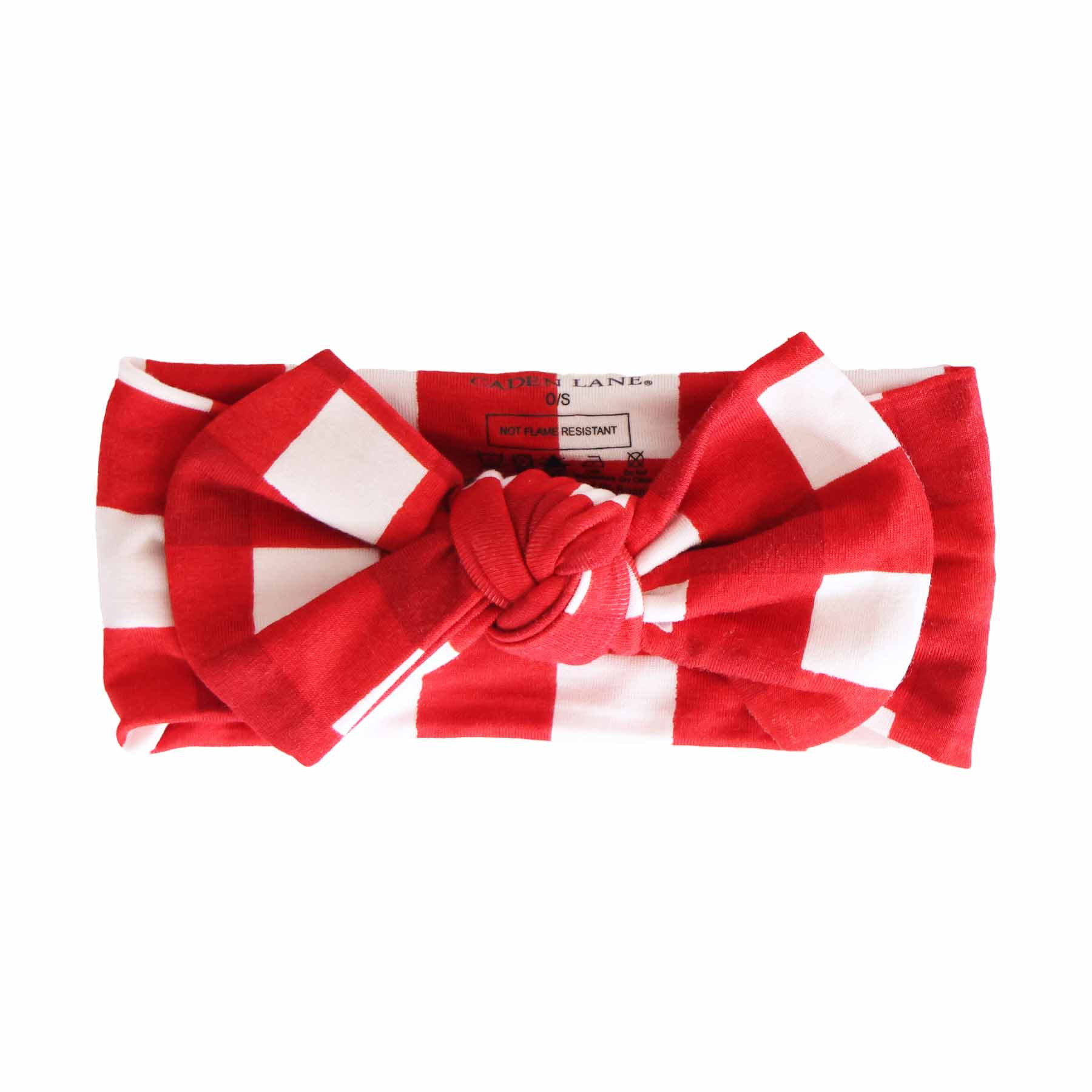Checking It Twice Knit Large Bow Headwrap | Caden Lane