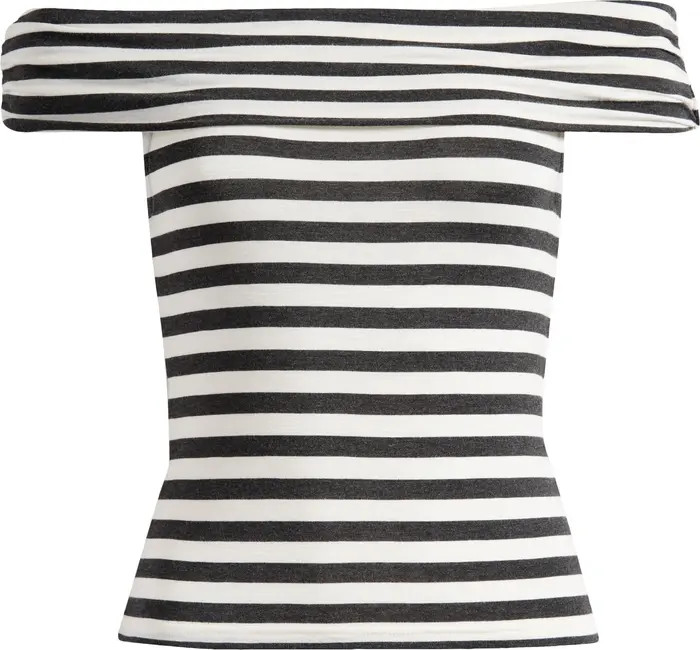 Stripe Off the Shoulder Top | Nordstrom