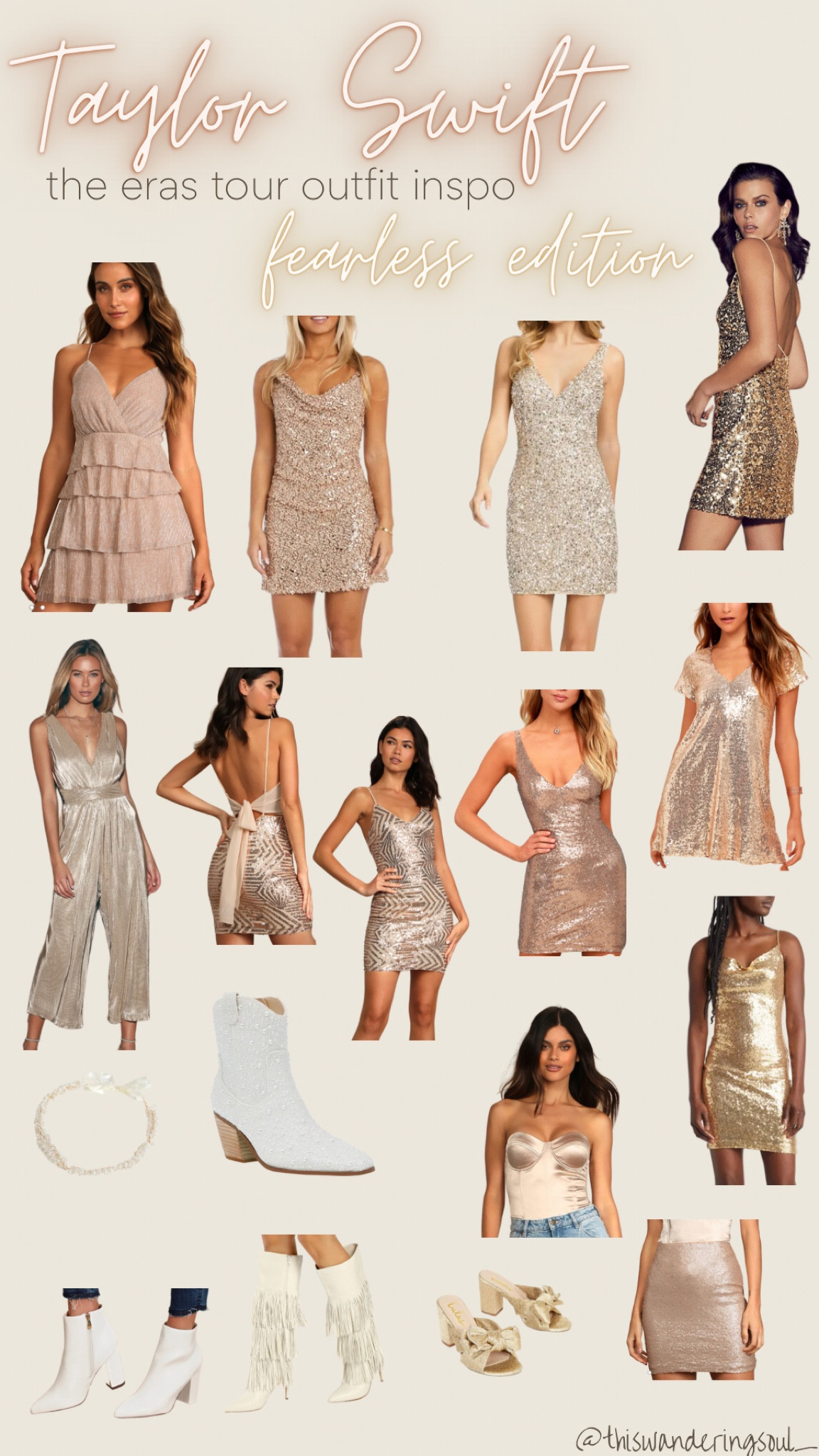 Taylor Swift Eras Tour Outfit Inspo | Fearless Edition 🤍

#LTKFestival #LTKstyletip #LTKFind