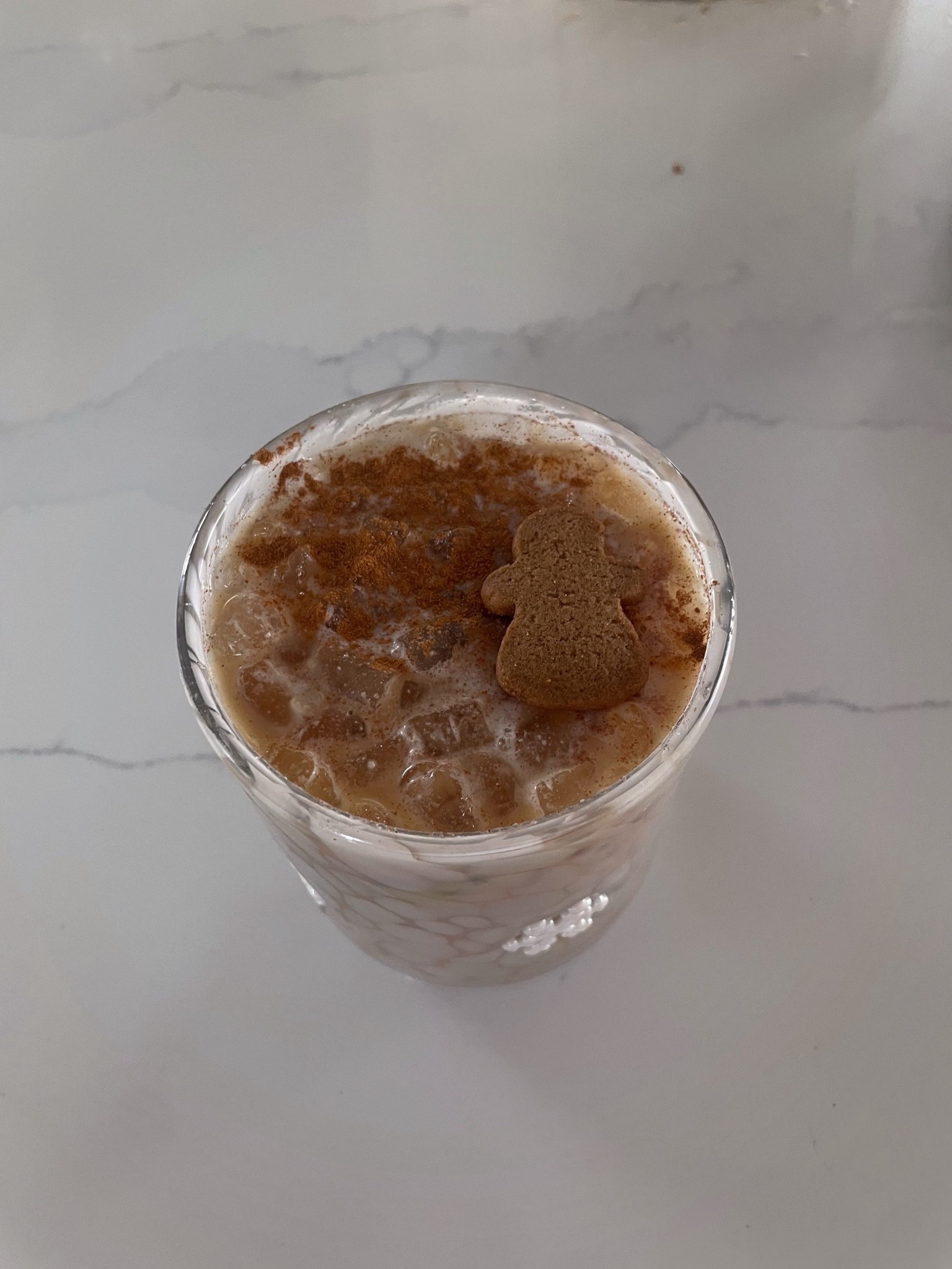 Gingerbread latte in this cute cup🤍❄️

#LTKfoodie #LTKHome #LTKHoliday
