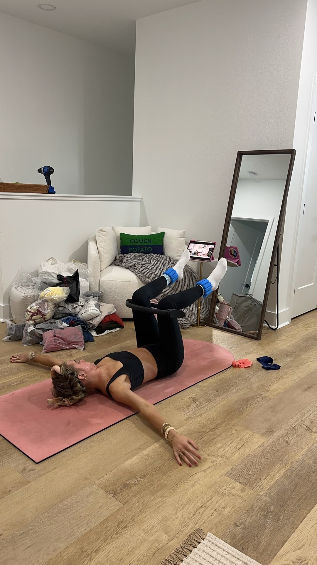 Shop booty by Brabrants size small FORMFIT CONTOUR LEGGINGS BLACK and formfit contour sports bra. 

My workout and workout gear for my daily workout. I take pilates classes from @lexfish on Instagram she has a whole online platform and membership! Most of my pilates gear and tools are from Bala. Bala use code SLOANE15. 
#workoutgear #workoutwear #pilates #ootd #outfit #athleticwear #athleticoutfit #bikershorts #sportsbra #pilatesoutfit #athleisure #bala #pilatesworkout #pilateslovers #pilatestiktok #balabangles

#LTKActive #LTKfitnessgoals #LTKFindsUnder100