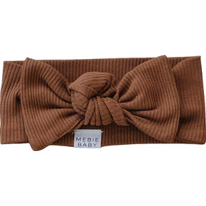 Mebie Baby Rust Organic Cotton Ribbed Head Wrap | Mebie Baby