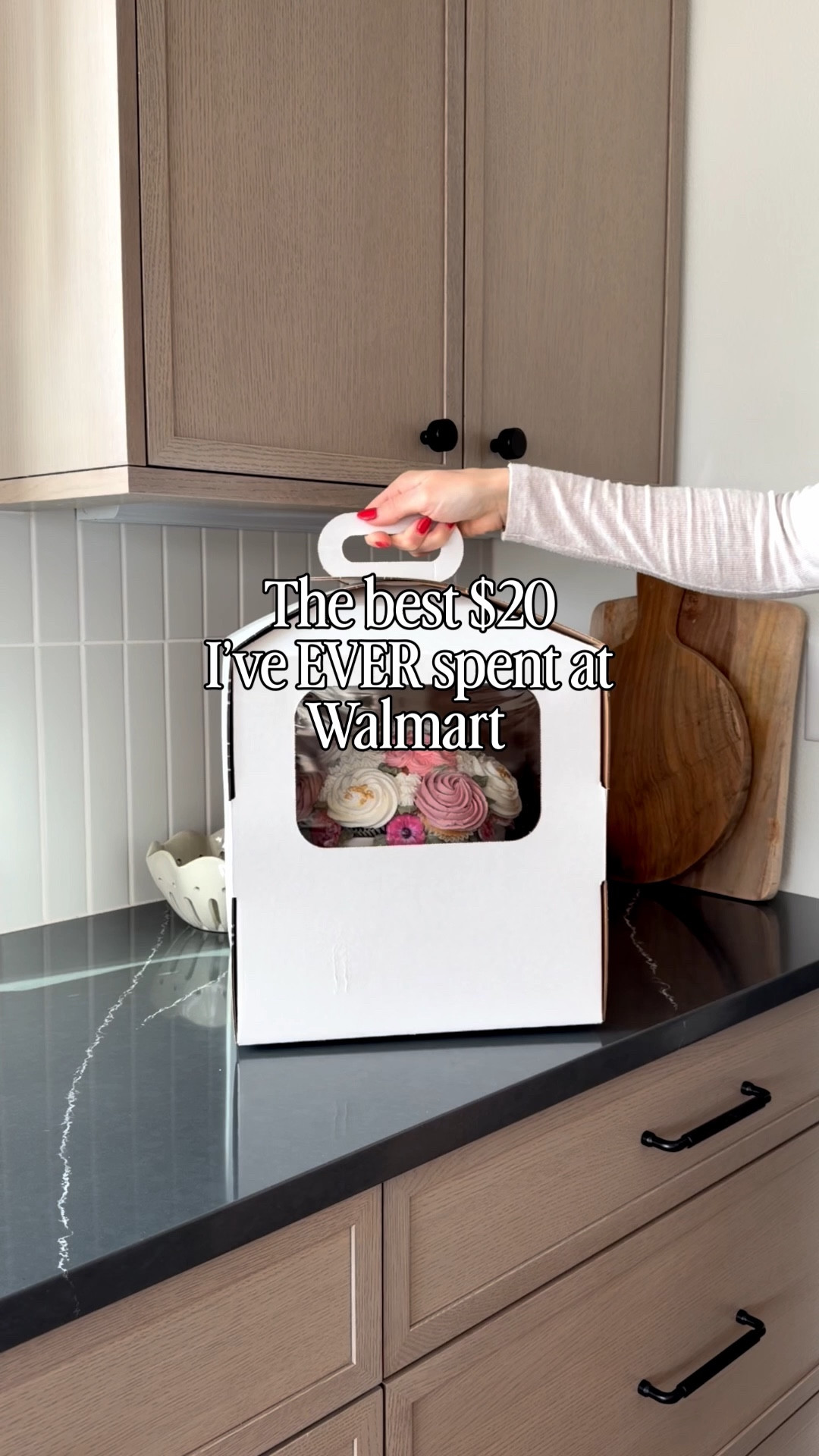 Here’s what I ordered: I went with the OG cupcake bouquet, assorted flavors and buttercream frosting  

You can order online, but you have to order at least 48 hours in advance, so order today for Valentine’s Day!

I ordered these for my daughter birthday and they were so yummy! The best part, this cupcake bouquet was only $20! Perfect for Birthdays, Easter or just because 😊

Individual cupcakes frosted to look like flowers? Sign me up! I was a little nervous ordering these because you never know what you’re going to get, but they turned out so pretty!

#walmart #cupcakes #cupcakebouquet #valentinesday 

#LTKHome #LTKValentine #LTKSeasonal