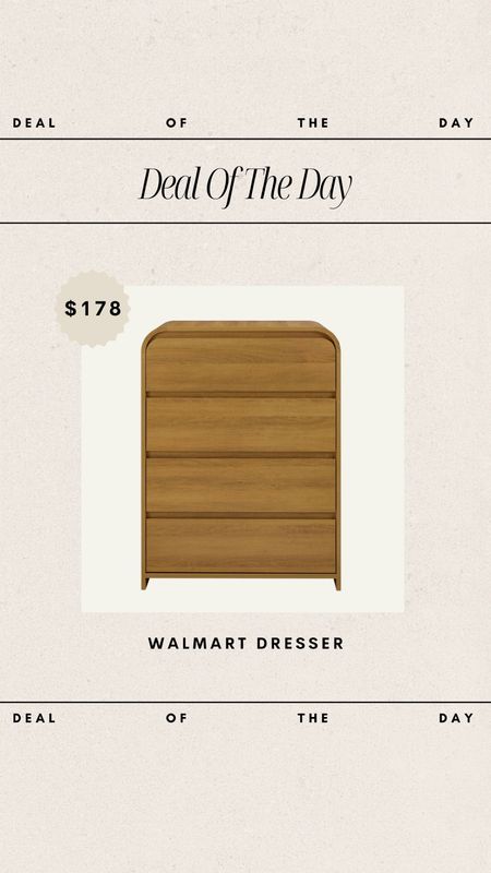 Deal of the Day - Walmart Dresser! 

dresser, affordable finds, affordable furniture, home finds, wood dresser, modern wood dresser, budget friendly furniture, home deals, decor deals, dressers

#LTKhome