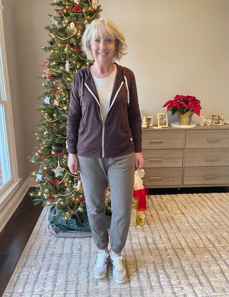 OOTD for working from my home office on this first day of January. These particular Vuori pieces run a little larger than others. I sized up to a large but probably could have gone with my usual medium. So comfy! 

#LTKover40 #LTKmidsize