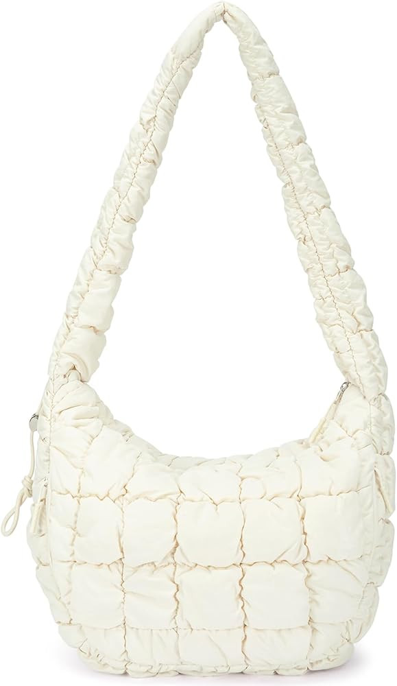 CLUCI Puffer Tote Bag for Women, Large Lightweight Quilted Carryall, Paddin Puffy Crossbody Purse... | Amazon (US)
