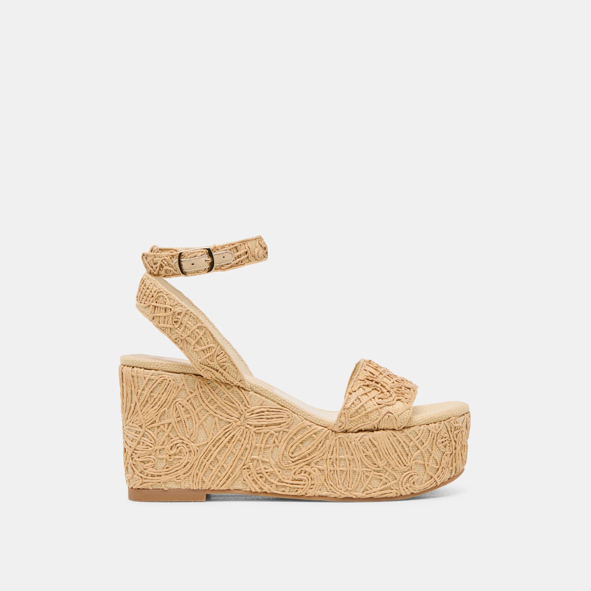 TALISA WEDGES NATURAL MACRAME | DolceVita.com