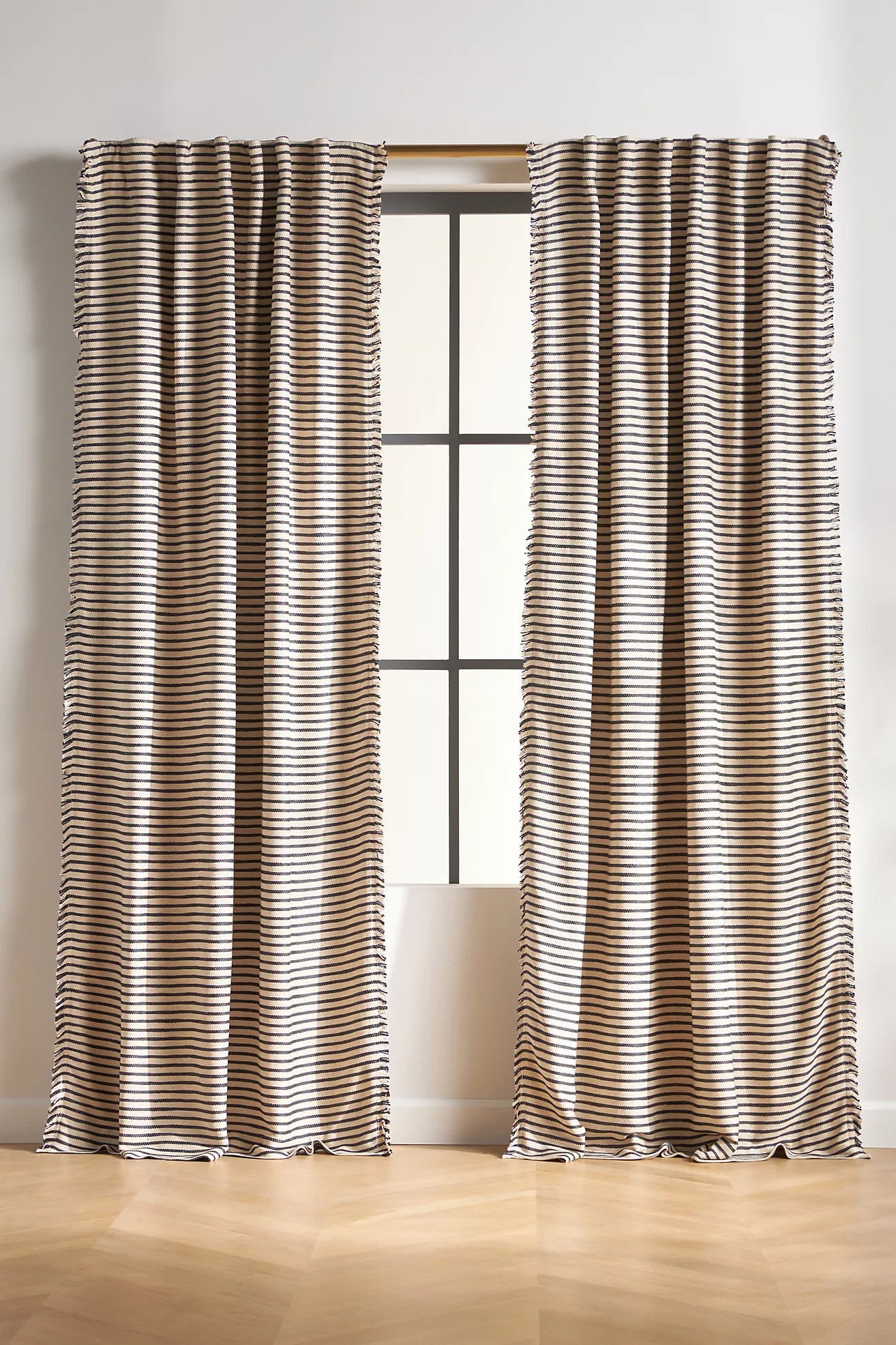 Luxe Linen Blend Blackout Curtain | Anthropologie (US)