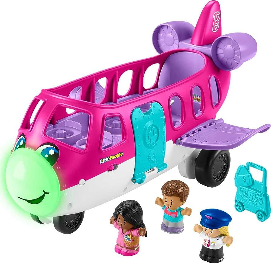 Fisher-Price Little People Barbie Toddler Toy Little Dream Plane with Lights Music & Figures for ... | Amazon (US)