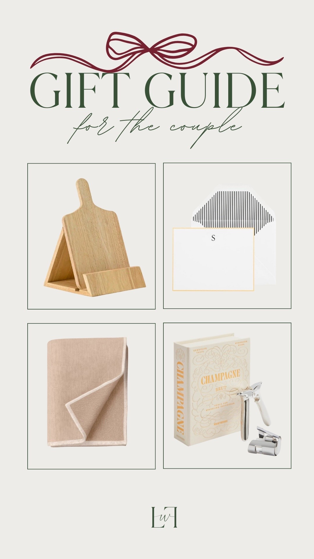 This cutting board and cookbook holder is so cute and functional! I also love the idea of gifting personalized station or a cozy blanket! These are so great for a couples white elephant! 



Life with Loverly, couples gift, gift ideas, gift for her, gifts for him  

#LTKGiftGuide #LTKHoliday