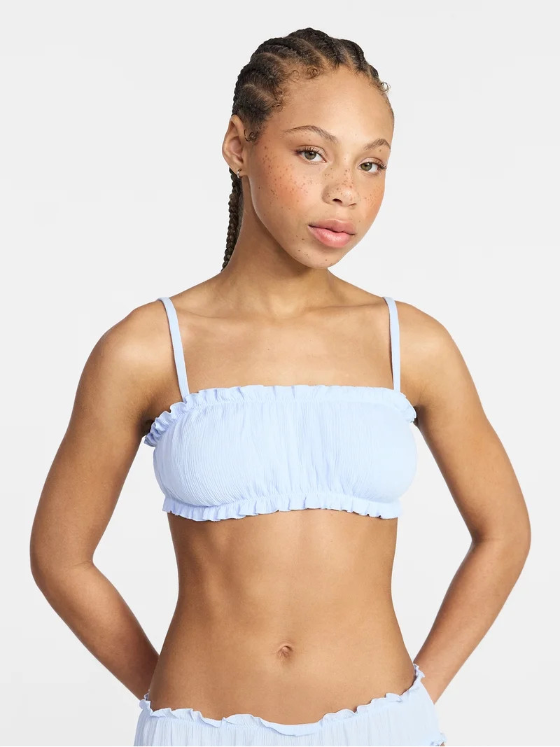 No Boundaries Ruched Woven Bralette, Women's XS-XXXL | Walmart (US)