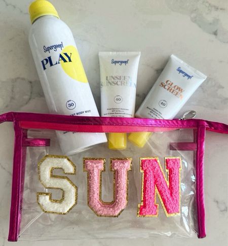 Summer essentials! Love this sun screen bag and supergoop is the BEST. Time to try if you haven’t! 

#LTKSeasonal #LTKGiftGuide #LTKfindsunder50
