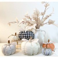 Farmhouse Fabric Pumpkins, Fall Decor, Halloween Decor | Etsy (US)