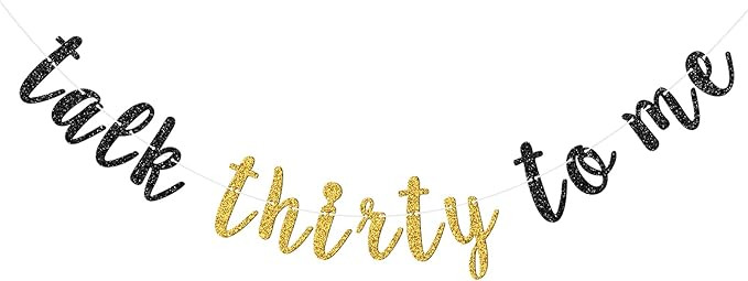 Talk Thirty to Me Banner for Happy 30th Birthday/Anniversary Banner, Cheers to 30 Years Party Dec... | Amazon (US)