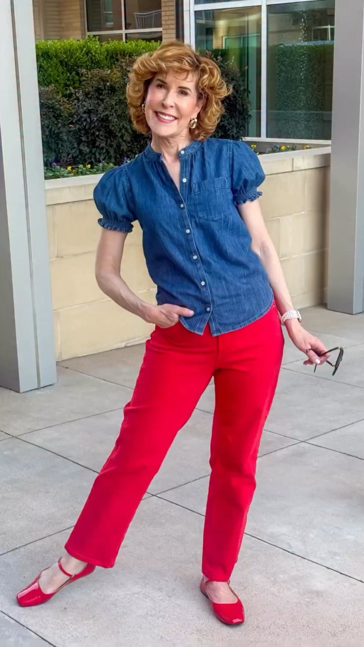 These Tummy Shaping Straight Leg @spanx jeans are so good, y’all, and they’re 31% off in the big Spanx Spring Sale going on now. They have a high waist, straight leg fit, and that hold-you-in stretch that Spanx does better than anyone. ❤️

My patent red Mary Janes are on sale too, 25% off with code SPRINGREADY, and they’re such a fun pop of color with this look.



#LTKootd #LTKSaleAlert