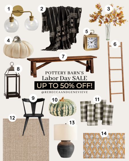 Labor Day Sale🔥 Up to 50% OFF on selected items (lots of fall and Halloween decor!)
-
Sale alert. Pottery barn. Home decor. Bench. Throw blanket. Fall decor. Jute rug. Doormat. Double sconce. Faux branch. Dining chair. Table lamp. Faux pumpkin. Pumpkin decor  

#LTKSale #LTKsalealert #LTKhome