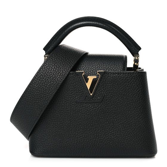 Taurillon Capucines Mini Black | FASHIONPHILE (US)