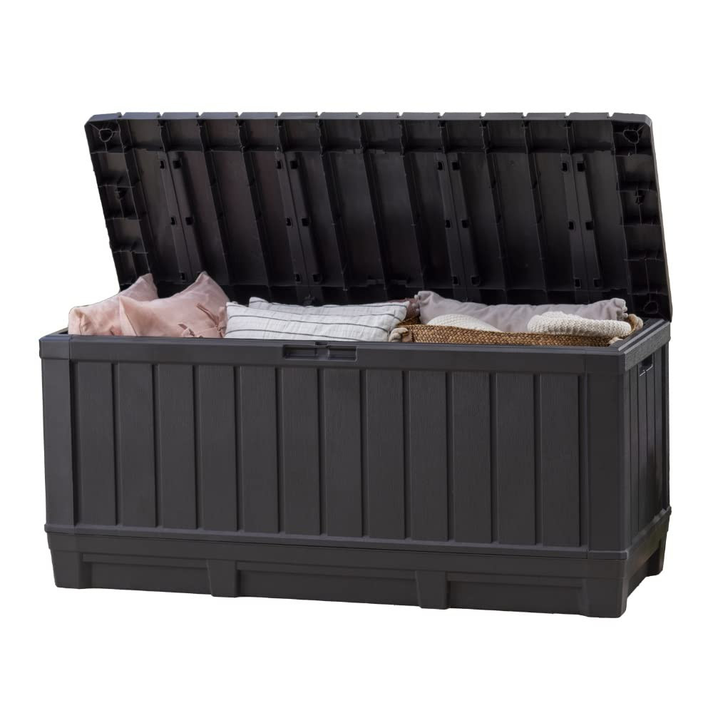 Keter Kentwood 92 Gallon Resin Deck Box-Organization and Storage for Patio Furniture Outdoor Cush... | Amazon (US)