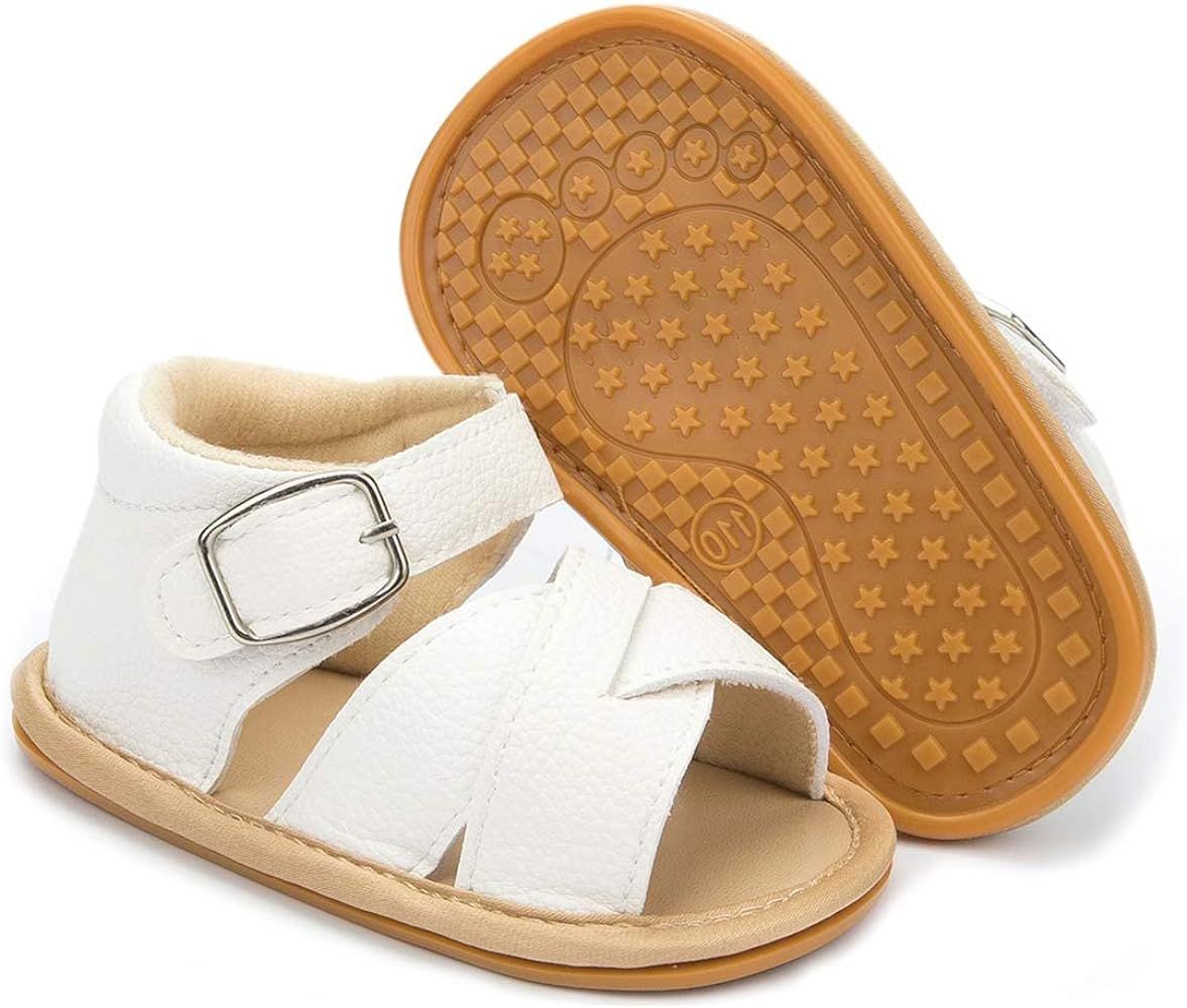 Babelvit Infant Baby Girls Boys Soft Summer Sandals Casual Dress Shoe Flower Tassel Anti Slip Rubber | Amazon (US)