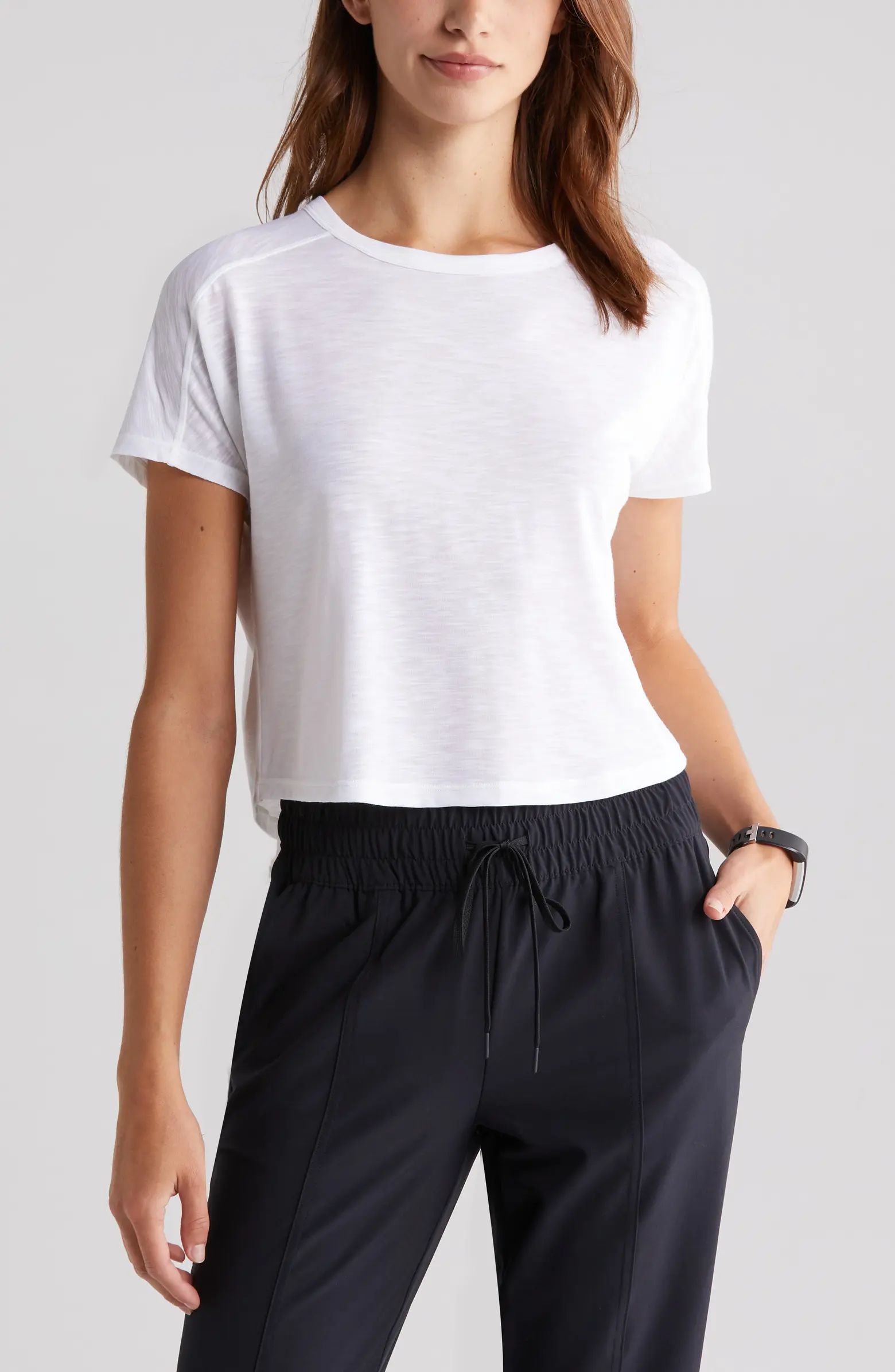 Zella Spark Boxy Slub T-Shirt | Nordstrom | Nordstrom