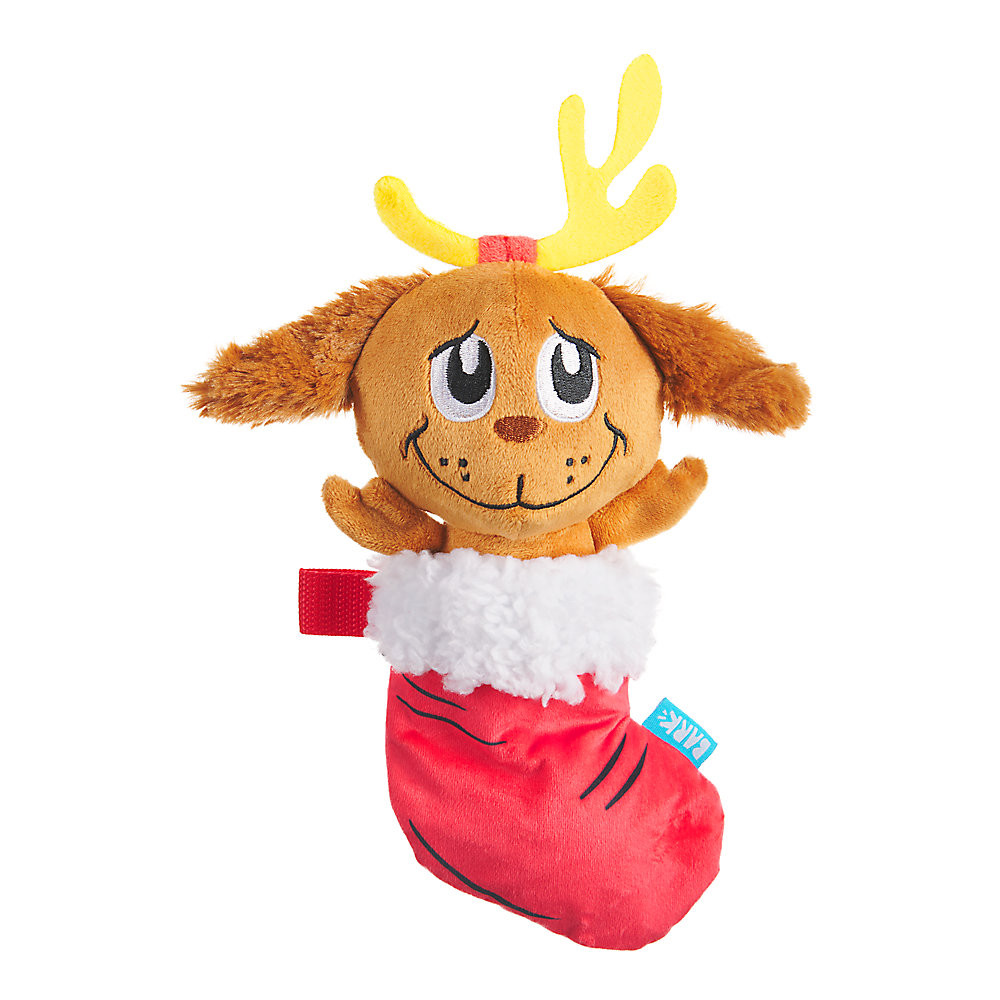 Bark The Grinch Max's Stuffed Stocking Holiday Dog Toy - Plush, Squeaker | PetSmart