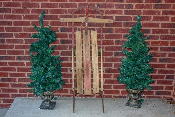 Gladding Champion Fastrack Wood Sled Vintage Holiday Decor | Etsy | Etsy (US)