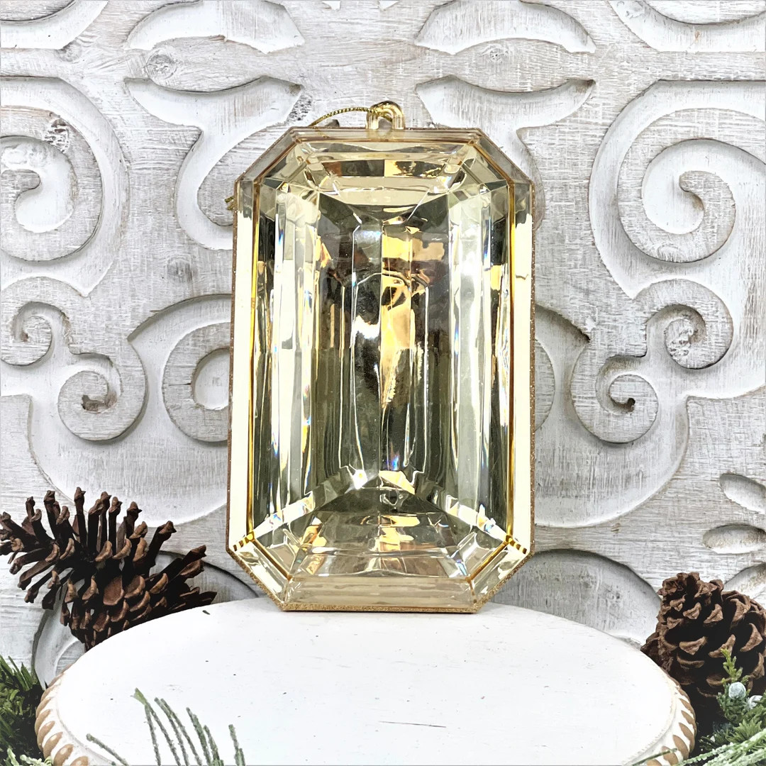 8christmas Ornament, Large Jewel Ornament, Elegant Decoration, Wreath Supplies, Large Gold Orname... | Etsy (US)