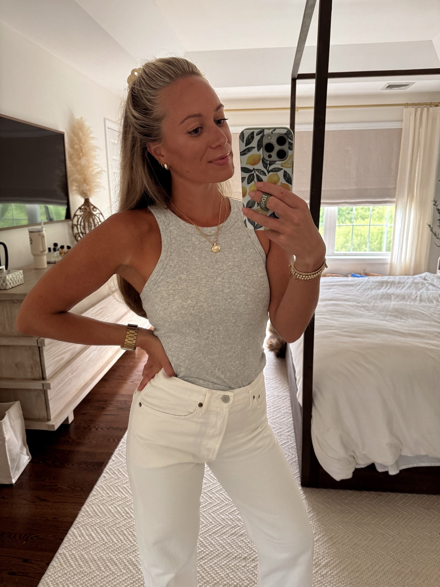 Amazon Prime Day is here! Bought this tank in 4 colors - it’s perfect! Wearing a small 🩶

Amazon sale, amazon fashion, summer outfit, basic tank, grey tank, white jeans outfit, summer style, summer fashion, weekend fit

#LTKStyleTip #LTKSaleAlert