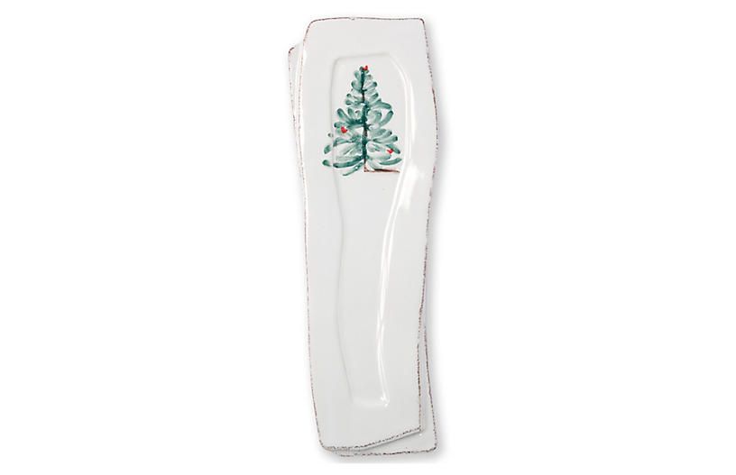 Lastra Holiday Spoon Rest, White | One Kings Lane